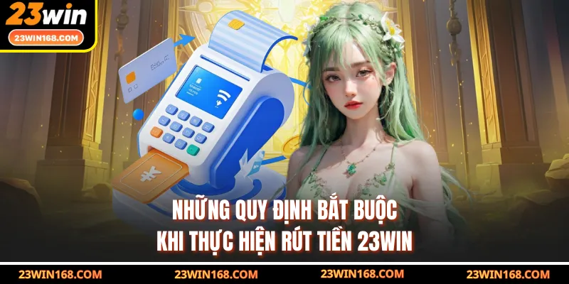 Những quy định bắt buộc khi thực hiện rút tiền 23WIN